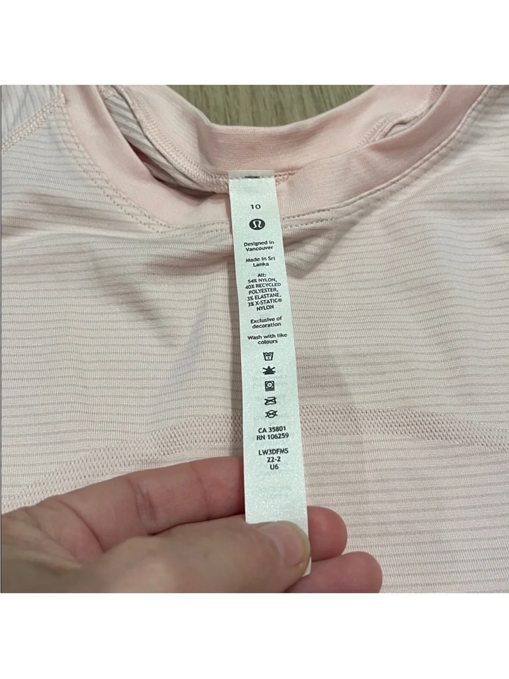 Lululemon Swiftly Tech Short Sleeve Shirt 2.0 Strawberry Milkshake Sz 10